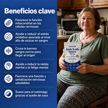 Ácido R-Alfa Lipoico 600 mg – Forma R Pura