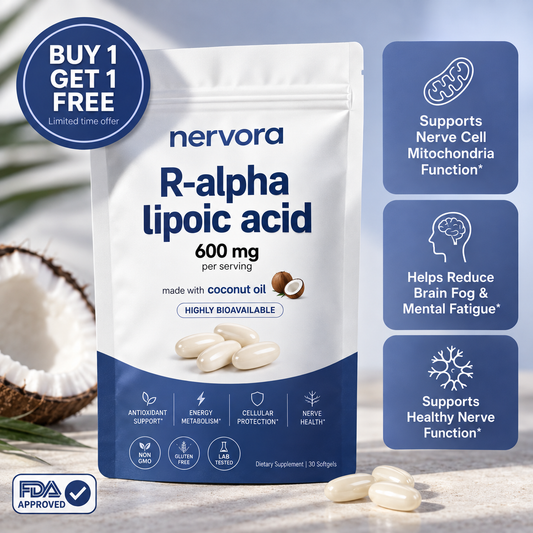 R-Alpha Lipoic Acid — 600mg Pure R-Form Softgels