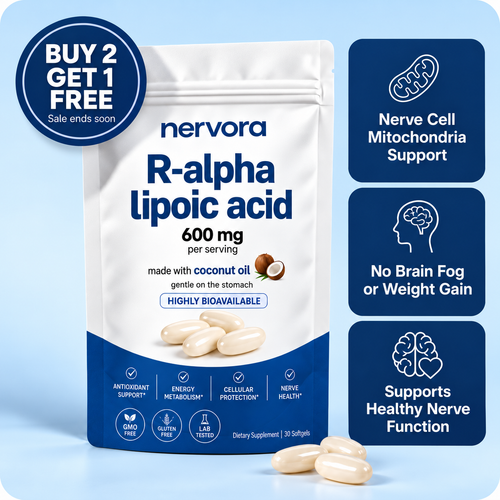 Pure R-Alpha Lipoic Acid 600mg Softgels